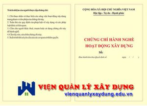 chứng chỉ hành nghề chỉ huy trưởng