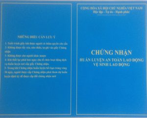 cấp chứng chỉ an toàn lao động
