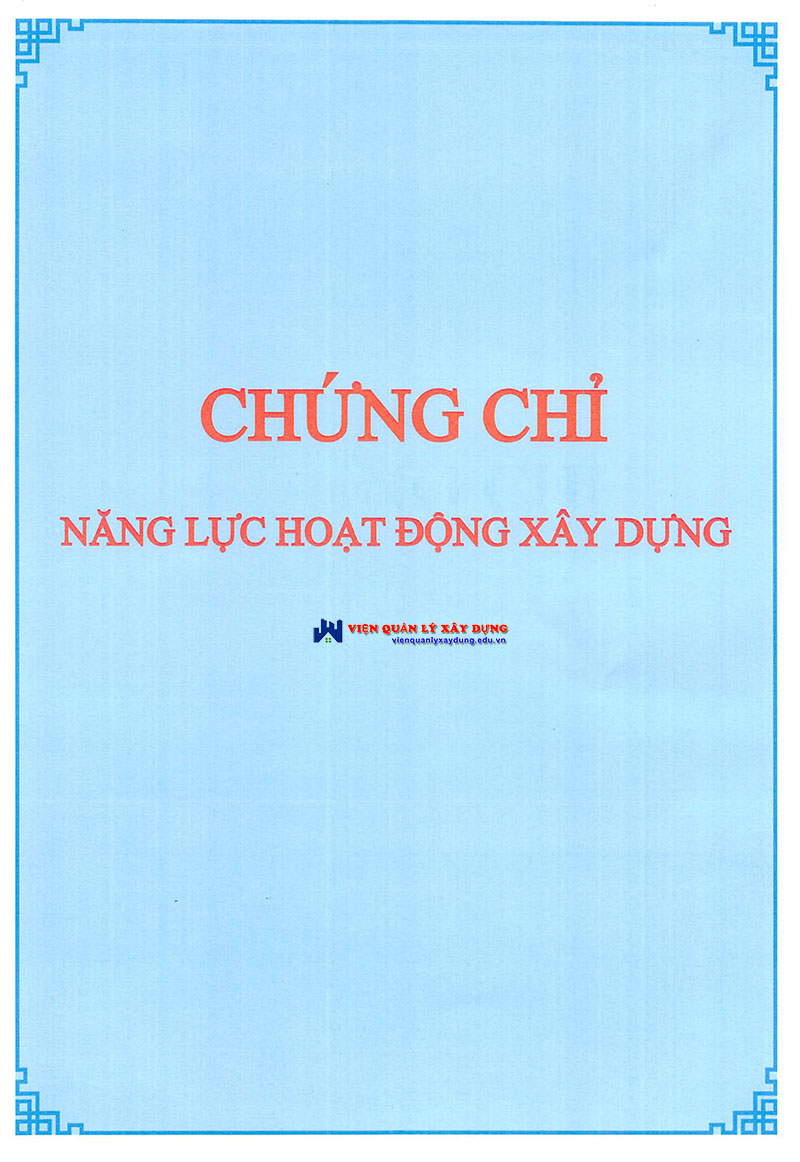 Chứng chỉ năng lực xây dựng tại Nghệ An Chứng chỉ năng lực xây dựng tại Nghệ An