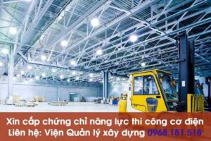 dich vu cap chung chi thi cong co dien cong trinh vienqlxd