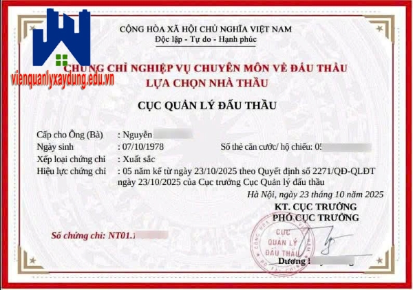 lop on thi chung chi hanh nghe dau thau