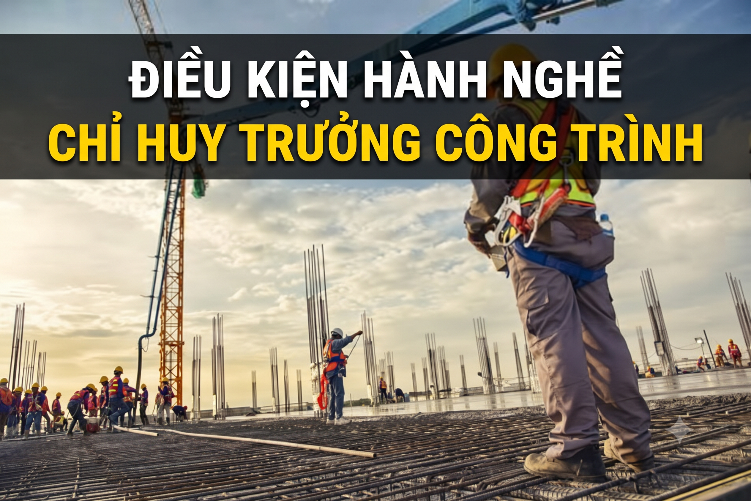 Điều kiện hành nghề chỉ huy trưởng công trình theo NĐ 212/2026 1 Điều kiện năng lực làm chỉ huy trưởng công trình